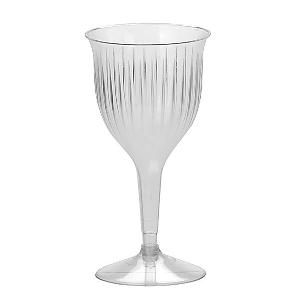 Clear Re-usable Plastic Wine Goblets