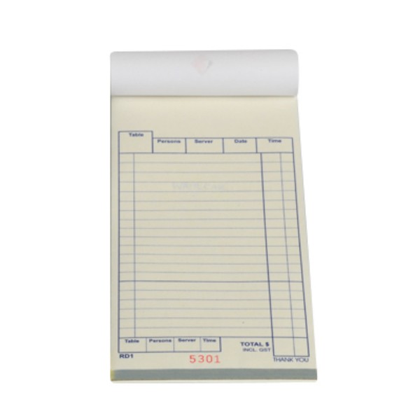  Duplicate Carbonless Wait Book