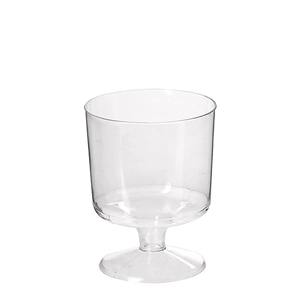 Clear Re-usable Plastic Wine Tasting Glasses