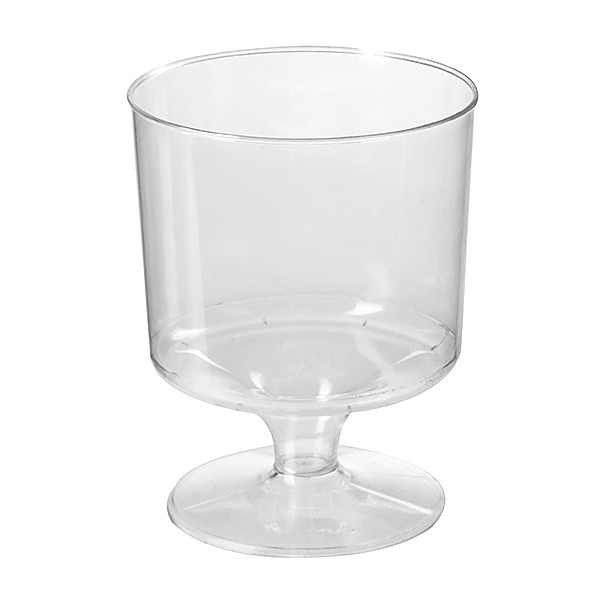 Clear Re-usable Plastic Wine Glasses