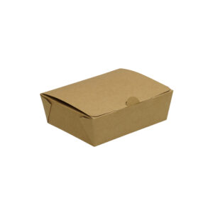 Brown Kraft Cardboard Snack Boxes | 750ml | 111mm x 142mm x 49mm