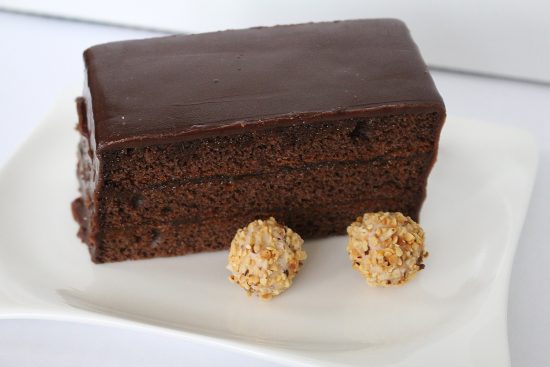 Slice of Sacher Cake