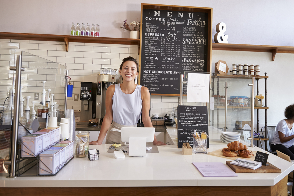 Cafe counter service